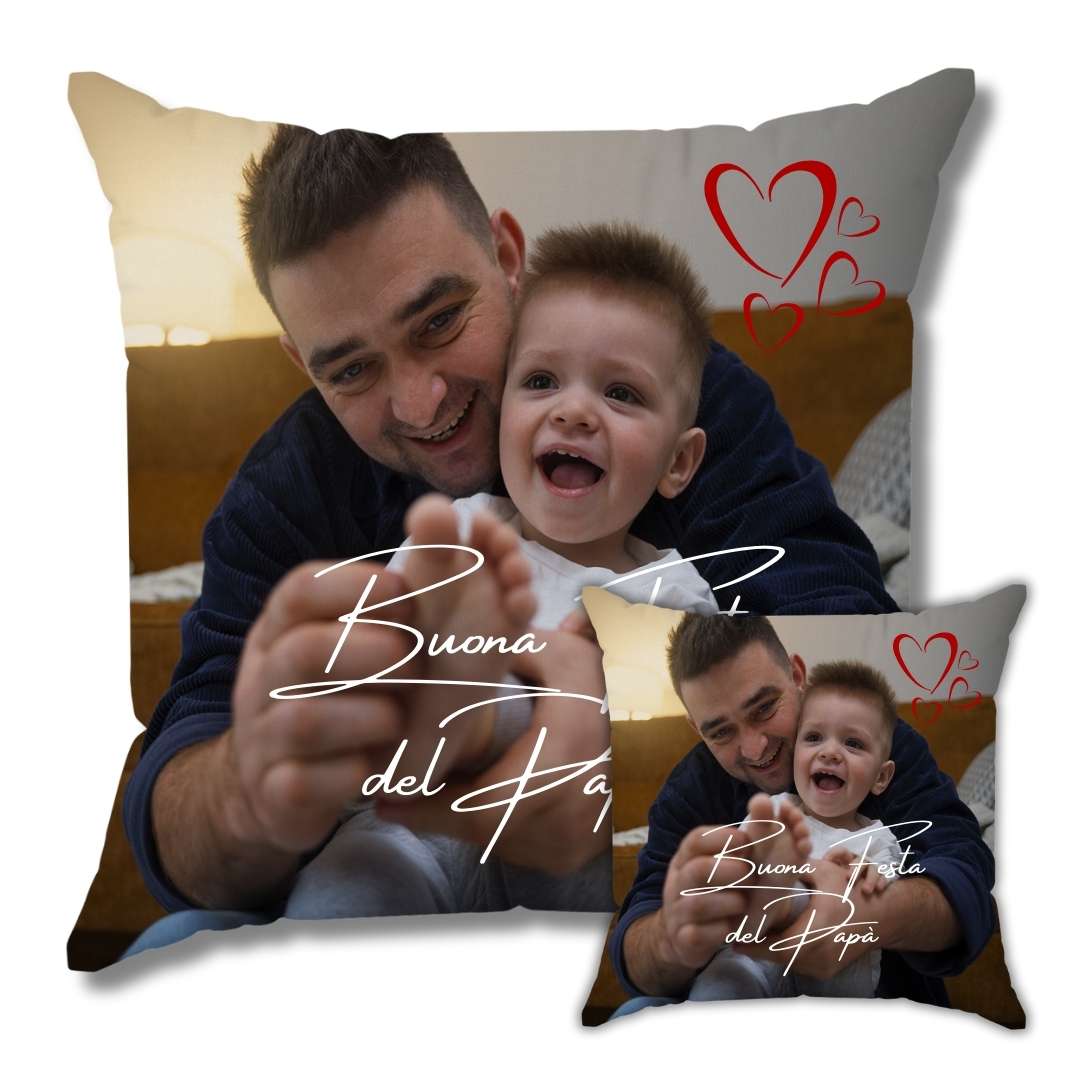 Cuscino personalizzato fronte e retro con foto e scritta - immagine 5